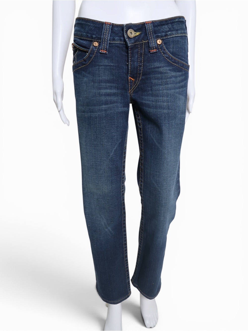 True Religion Women's Indigo Straight-Leg Jeans
